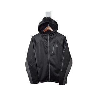 Spyder Jacket Mens‎ Small Black HydroWEB Softshell Hooded Waterproof Ski Zip